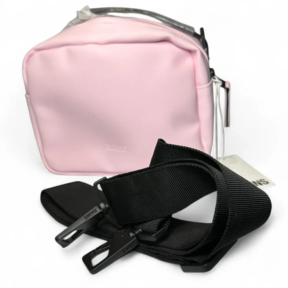 Rains Box Bag W3 Crossbody Bag, Candy Pink NWT